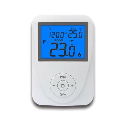 China Riseem 230V Digital Wired 7 Day Programmable Thermostat For Boilers Household for sale