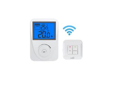 China Riseem 230V Wireless Digital HVAC RF Room Thermostat Temperature Controller For  Boiler for sale