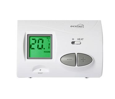 China Riseem 868mhz 230V Boiler Heating Room Thermostat For Underfloor Large Button for sale