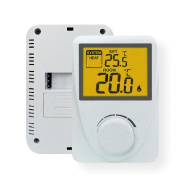 China ABS Material Wired Digital White Thermostat For Heating And Cooling  CE RoHS for sale