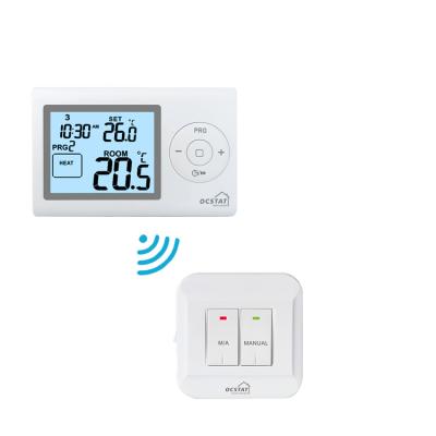 China Programmable Wireless RF WiFi Room TUYA Thermostat For Boiler for sale