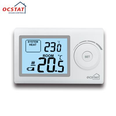 China ABS LCD Display 230V Non Programmable Room Heating Thermostat for sale