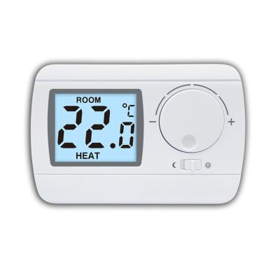 China Riseem 230V Non Programmable Wired Room Heating Thermostat With LCD Display for sale