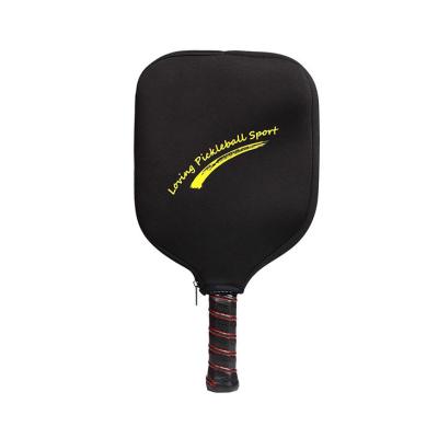 China Usual Custom Neoprene Pickleball Paddle Cover With Logo Printing for sale