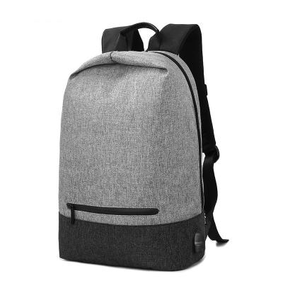 China With USB factory wholesales casual waterproof polyester USB filling men's laptop backpacks for sale