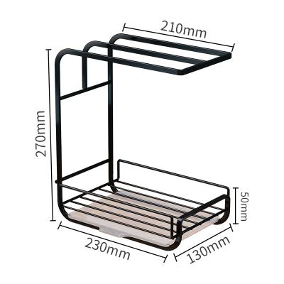 China Sustainable Multifunctional Dish Towel Hanger Kitchenware Storage Organizer Rack Drying Rack Kitchen for sale