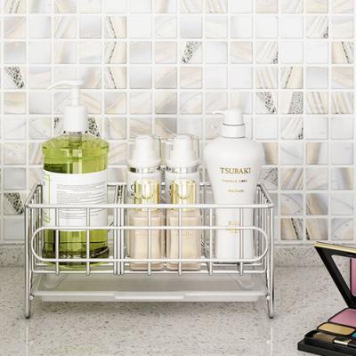 China Sustainable New Product Ideas 304 Stainless Steel Small Storage Basket For Kitchen Bathroom for sale