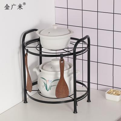 China Sustainable Multi-Layer Shelf Storage Sideboards Microwave Oven Stand Shelf Pot Pan Storage Cupboard for sale