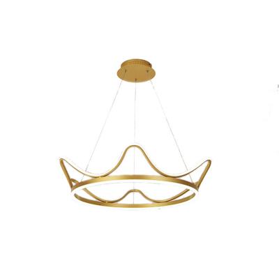 China Modern Led Chandeliers Lighting Fixtures Modern Living Room Bed Children Round Bronze Chandeliers Pendant Lights for sale