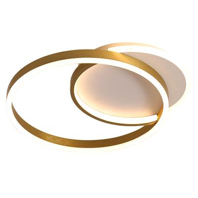 China Modern Bedroom Lights Led Modern Led Ceiling Lamps Gold Noise Wrapping Modern Ceiling Light for sale