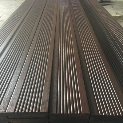 China US High Anti-Corrosion Patent Moso Dark Carbonized Outdoor Bamboo Wood Decking For Backyard for sale