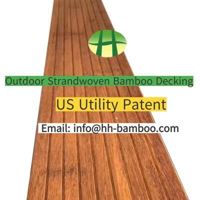 China Anti-rust CE bambu outdoor parquet decking factory with US service patent for sale