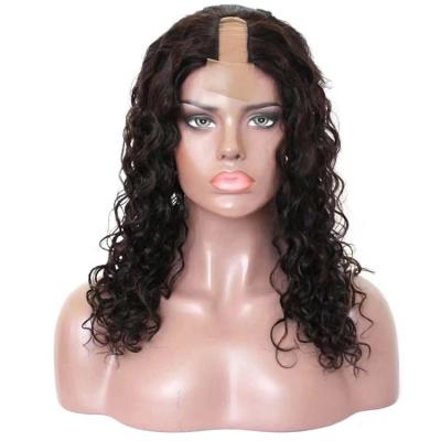 China Jerry Curl 10 12 18 20 22 24 26 28 Inch Cheap Cambodian Curly U Piece Hair Wig for sale