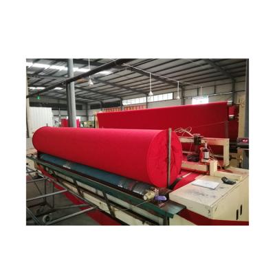 China Needle Punched Wedding Carpet Outdoor Hotel Red Carpet Capet 100% Tufted Red Carpet for sale