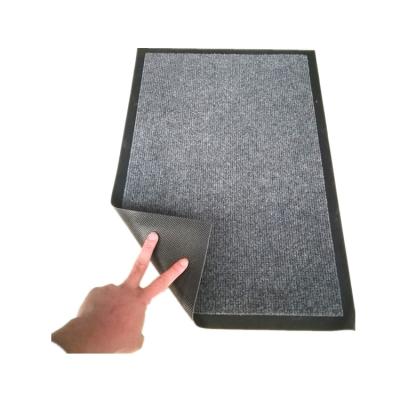 China Waterproof Washable Cheap Fence Ribbed Non Slip Entry Floor Door Mat for sale