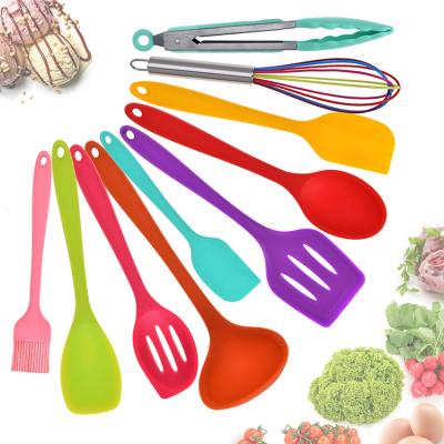 China RAYBIN Viable Custom Non-Stick Silicone Cookware Set with Colorful 10 in 1 for sale