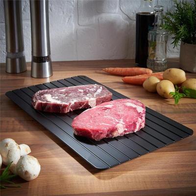 China Viable Food Meat Family Size RAYBIN Thawing Dish Panel Aluminum Defrosting Tray for sale