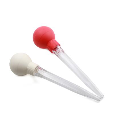 China Viable Custom BBQ Poultry 30ml Syringe Pastry Tube Barbecue Oil Dropper Plastic Turkey Baster for sale