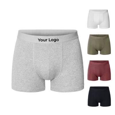 China Fashion Breathable Custom Logo Mens Briefs Trunks Wholesale Bulk Price Men's Underwear Pouch Boxers Briefs OEM ODM Cotton Men's Briefs for sale