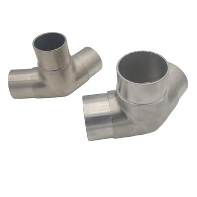 China Modern Stainless Steel 3 Way 45 Degree Corner Connector for sale