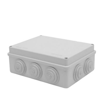 China IP65 Electronic Equipment ABS Outdoor Rubber Sealed Junction Box Plastic Waterproof Junction Box for sale