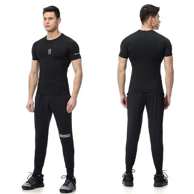 China Breathable Quick-Drying T-shirts Running Pants Basketball Sweating Fitness Suit Two-Piece Suit for sale