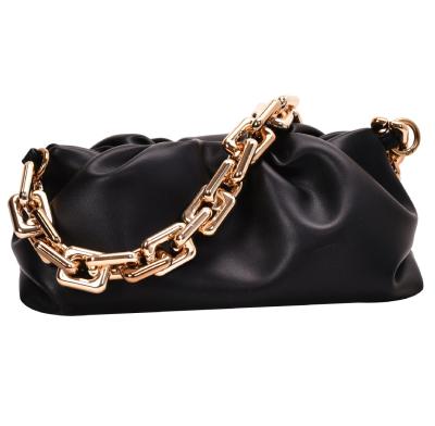 China Fashion Amazom Hot Sale Multi Color Thick Chain Lady Handbag Fashion Dumpling Shoulder Purses and Handbags for sale