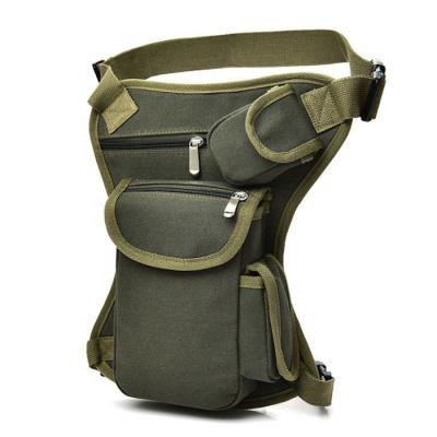 China Outdoor Tactical Canvas Waist Pack Leg Harness Anti-Theft Mount Bag for sale