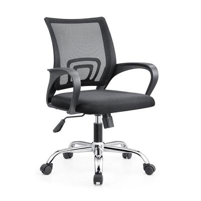 China Hot Sale Modern Cheap Price Swivel Computer Office Chair Black Mid-back Mesh Executive Office Chair for sale