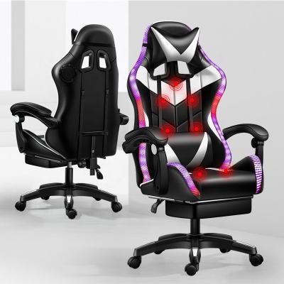 China Wholesale Dropship Best Adjustable Swivel Budget Footrest Speaker LED Massage Alibaba PC Computer Packing Gaming Chair for sale