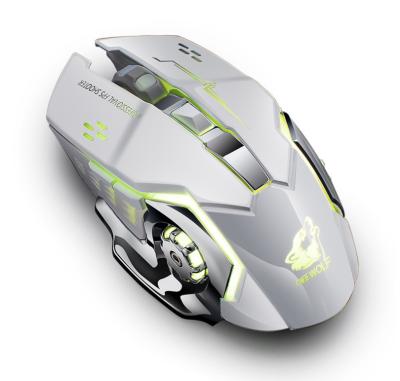 China 3D Wolf X8 Wireless Gaming Mouse Free Charging Silent Luminous Mechanical Mouse for sale