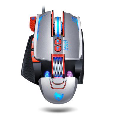 China Lightweight V9 Gaming Mouse E-sports Mechanical Macro Definition LOL Eat Chicken Mouse Breathable Four-color for sale