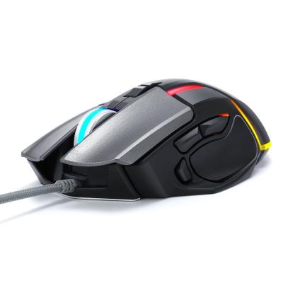 China Four-color Breathing Light V11 Professional Mechanical E-sports Gaming Mouse One-button Press Gun To Eat Macro Chicken Mouse for sale