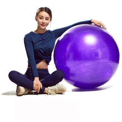 China Custom Size 45CM PVC Logo Hampool Gym Exercise Eco Friendly Balance PVC Yoga Ball Anti Burst Ball for sale