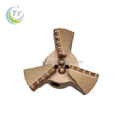 China Steel body 3 wings non digging pdc drill bit 7 inch or 178mm borehole drilling mining machine spare parts for water well drilling for sale