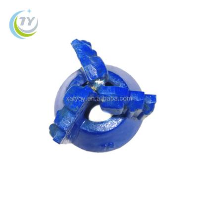 China Mining and Water Well Drilling 76mm Blue Color 3 Wings Tungsten Carbide Tips Blade Core Drill for Mining for sale