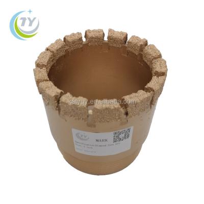 China Geological Drilling And Diamond Core Mining Gold Plated Drill Bit 127mm for sale