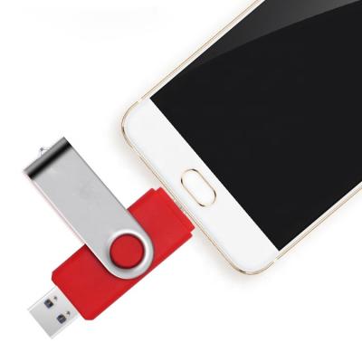 China Plastic Custom Snap Swivel 4gb 8gb 16gb 32GB OTG Dual USB Drive USB Drive For Android Smartphone Pendrive for sale