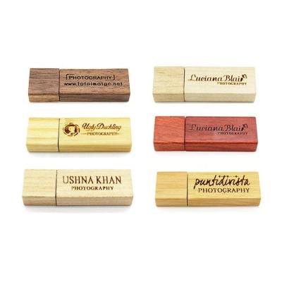 China Promotional Wooden Wooden Stick 16gb usb pendrive 32gb 128gb for sale