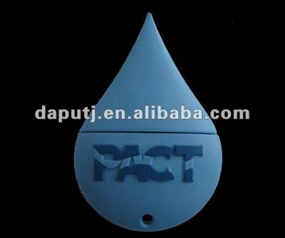 China Unique promotional wristband water drop shaped usb memory drive with logo printed, give customers a deep impression on your company. for sale