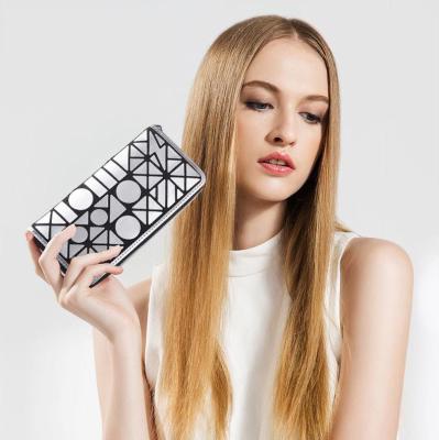 China Fashon Bula Waterproof Luminous Geometric PU Wallet Shard Lattice Eco-friendly Leather Wallet For Women for sale