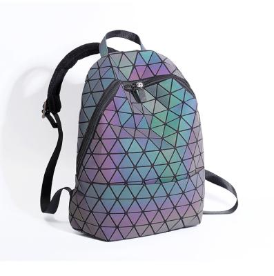 China Waterproof Geometry Bagpack Teens Fashion Very Very Good Quality Big Boys Luminous Backpack for sale