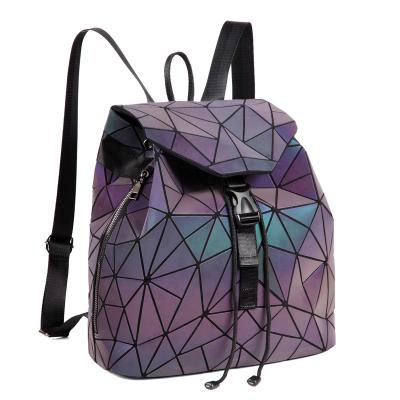 China Unisex Waterproof Rise Bright Women Backpacks Fashion Girl Daily Cook Female Geometry Folding Bagpack Bags Sunflower Mini School Bag for sale