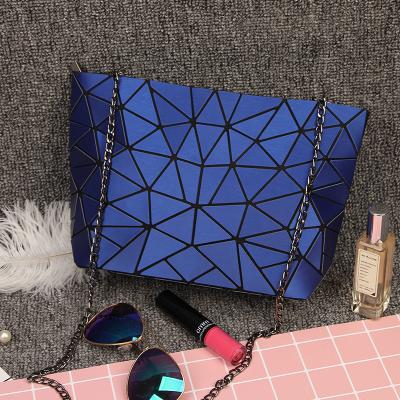 China New Multifunctional Women Chain Shoulder Bag Matte Bag Bao Sling Fashion Geometry Messenger Single Folding Cross - Body Bags Clutch Bolso for sale