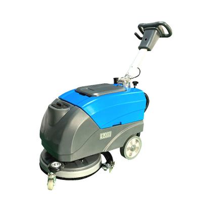 China Hotels SJ25 Foldable Walk-Behind Mini Type Floor Sweeper Floor Scrubber Dryer CE Certification for sale