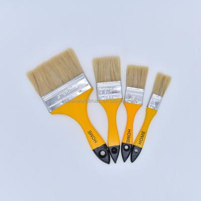 China 2 Inch Bristle Handle Wood Paint Brushes For Painting Walls for sale