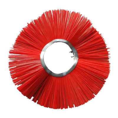 China Sanitation Public Goods Used 6 3/8 Inch Curved Steel Ring Wafer Type Street Sweeper Vehicle Brush For Sale for sale