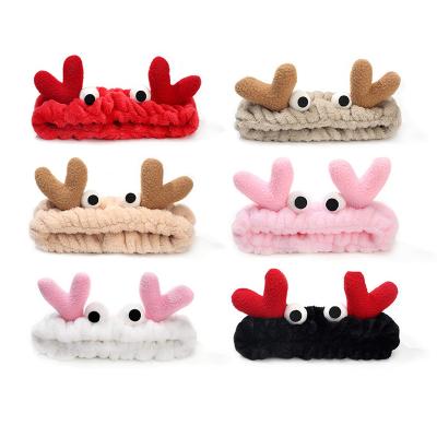 China Wholesale New Design New Cartoon Makeup Cute Spa Headband Velvet Shower Headband for sale