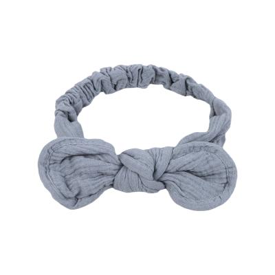 China Pure cotton face knot headband headband spa home use fashion color wash elastic head band for sale