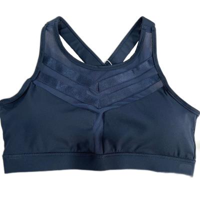 China High Quality High Print Breathable Mesh Cross Yoga Bra Fitness Support Sports Bra for sale